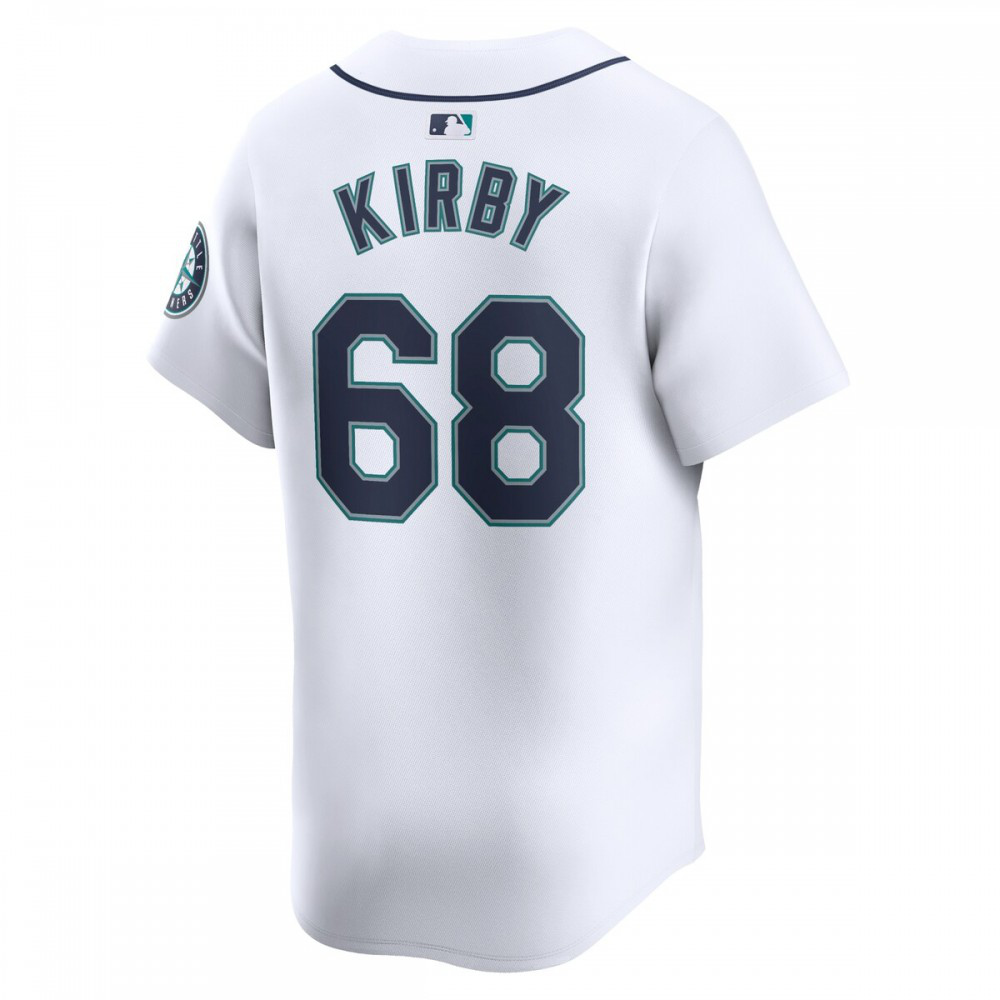 George Kirby Seattle Mariners Home Limited Player Jersey - White-Pro Kit Vault | Brand New 26/27 Sports Jerseys